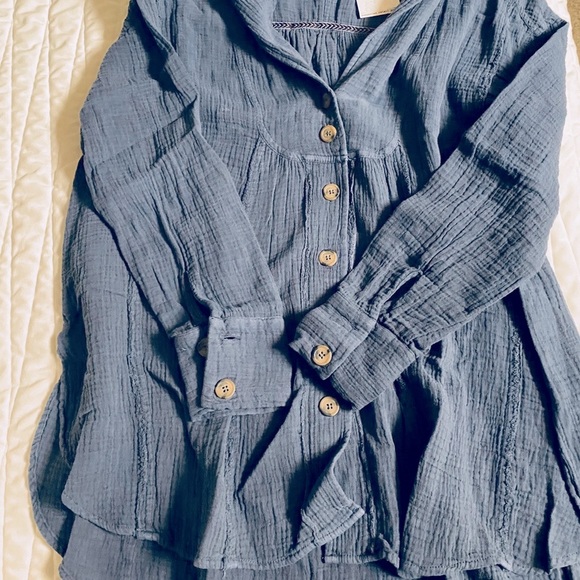 Free People All About The Feels Button Blouse - Picture 8 of 12